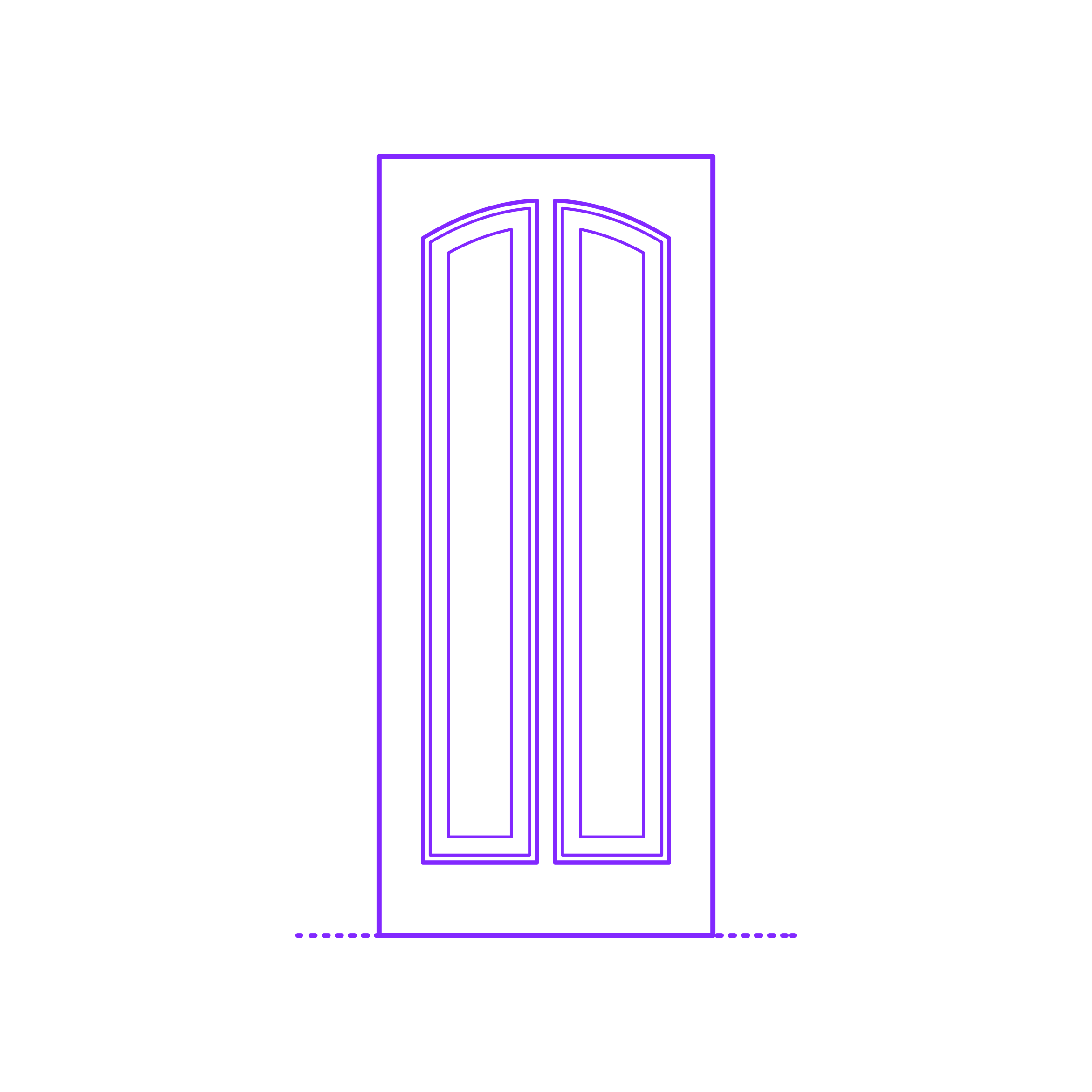 Buildings Exterior Doors Solid Entry Door Vertical 2 Panels Arched Digital Sketch Svg Design Free Vectors